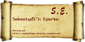 Sebestyén Eperke névjegykártya